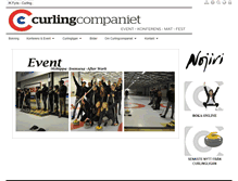 Tablet Screenshot of curlingcompaniet.se